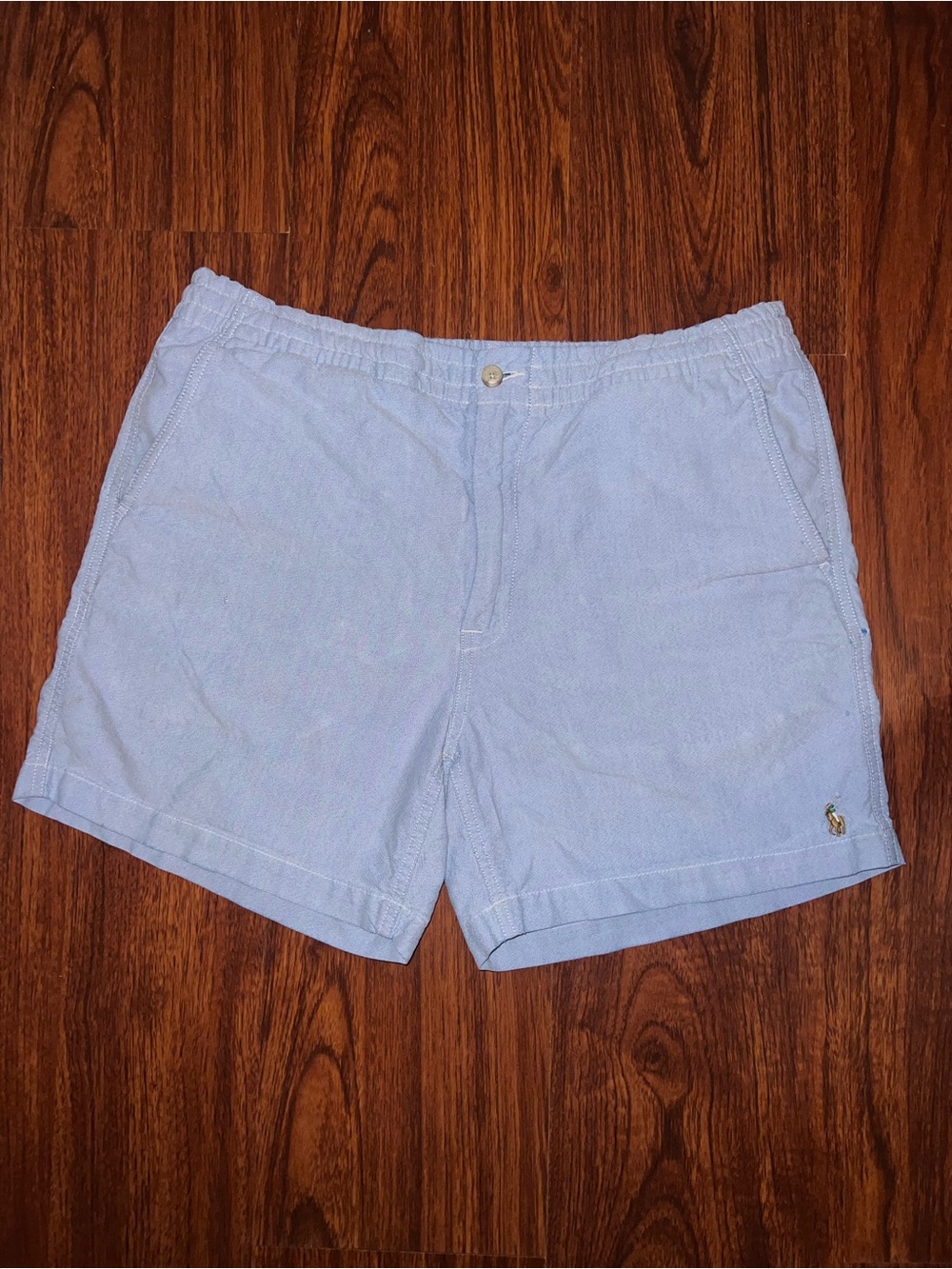 Polo by Ralph Lauren Light Blue Women's Cotton Bermuda Shorts